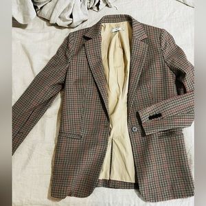 Mango Checked Blazer